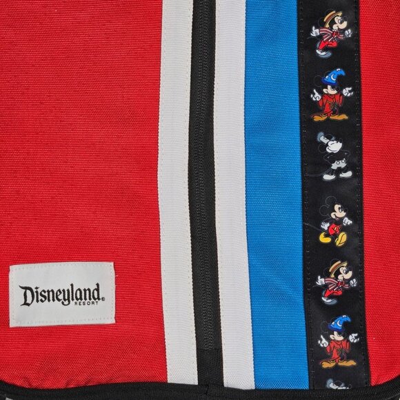 Disneyland Resort Backpack Stripe Multi Packet Mickey Mouse Fantasia Sorcerer - Picture 2 of 9